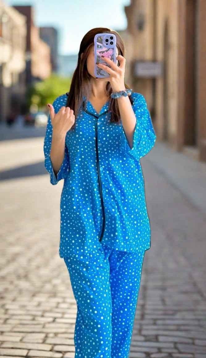 BLUE POLKA DOT PJ'S