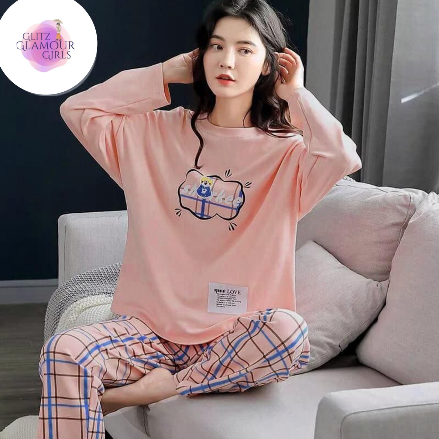 Pink Sharkee PJ Set