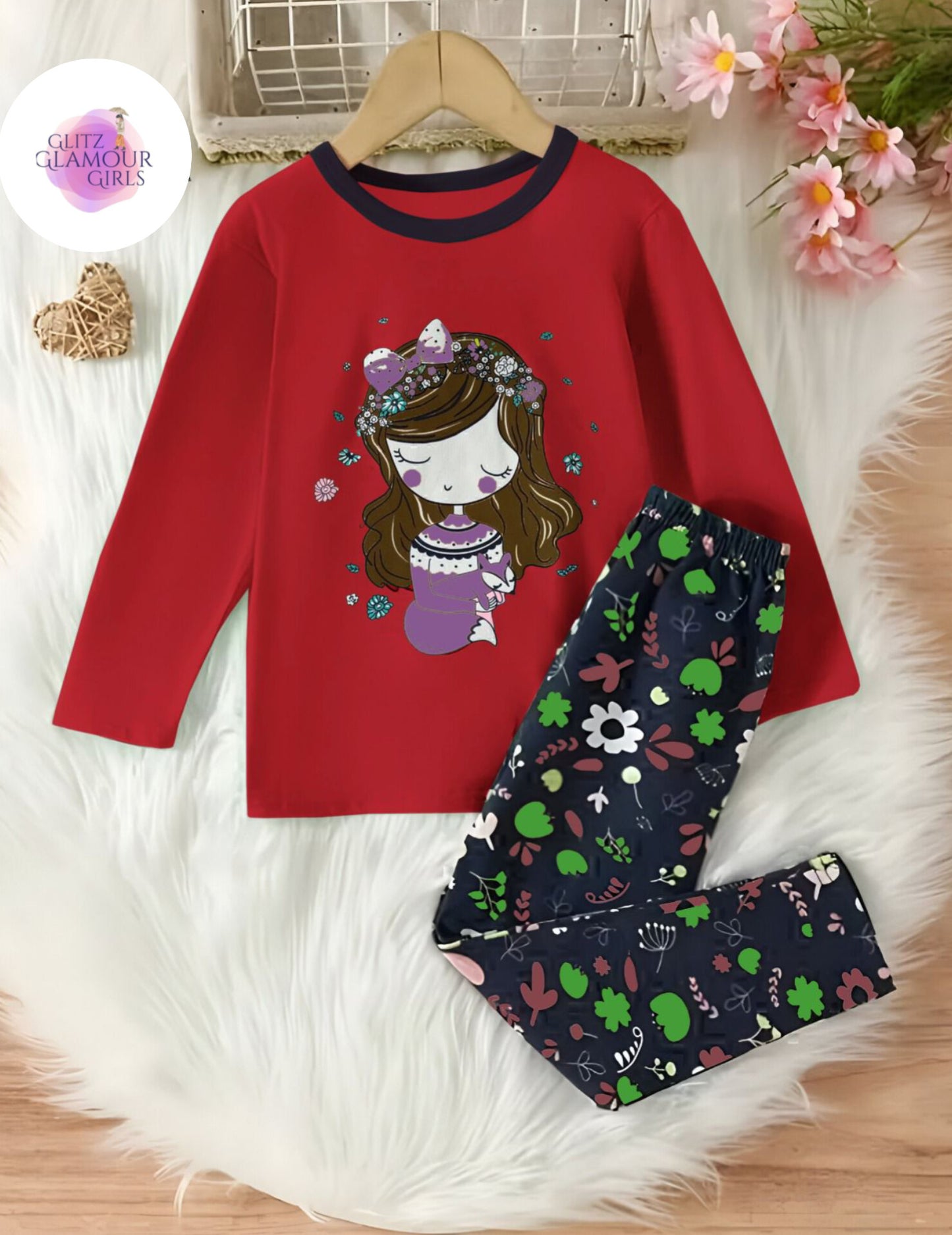 Black Unicorn Summer Shirt & Trouser For Baby & Baba