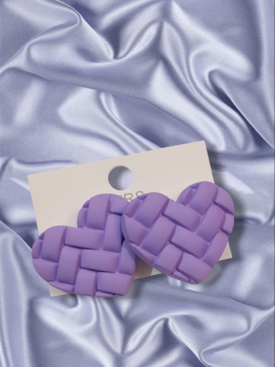 Embossed Heart Earrings