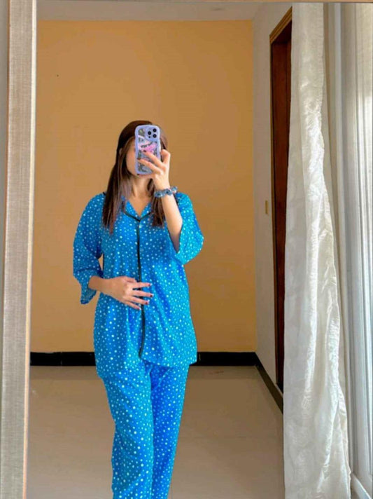 BLUE POLKA DOT PJ'S