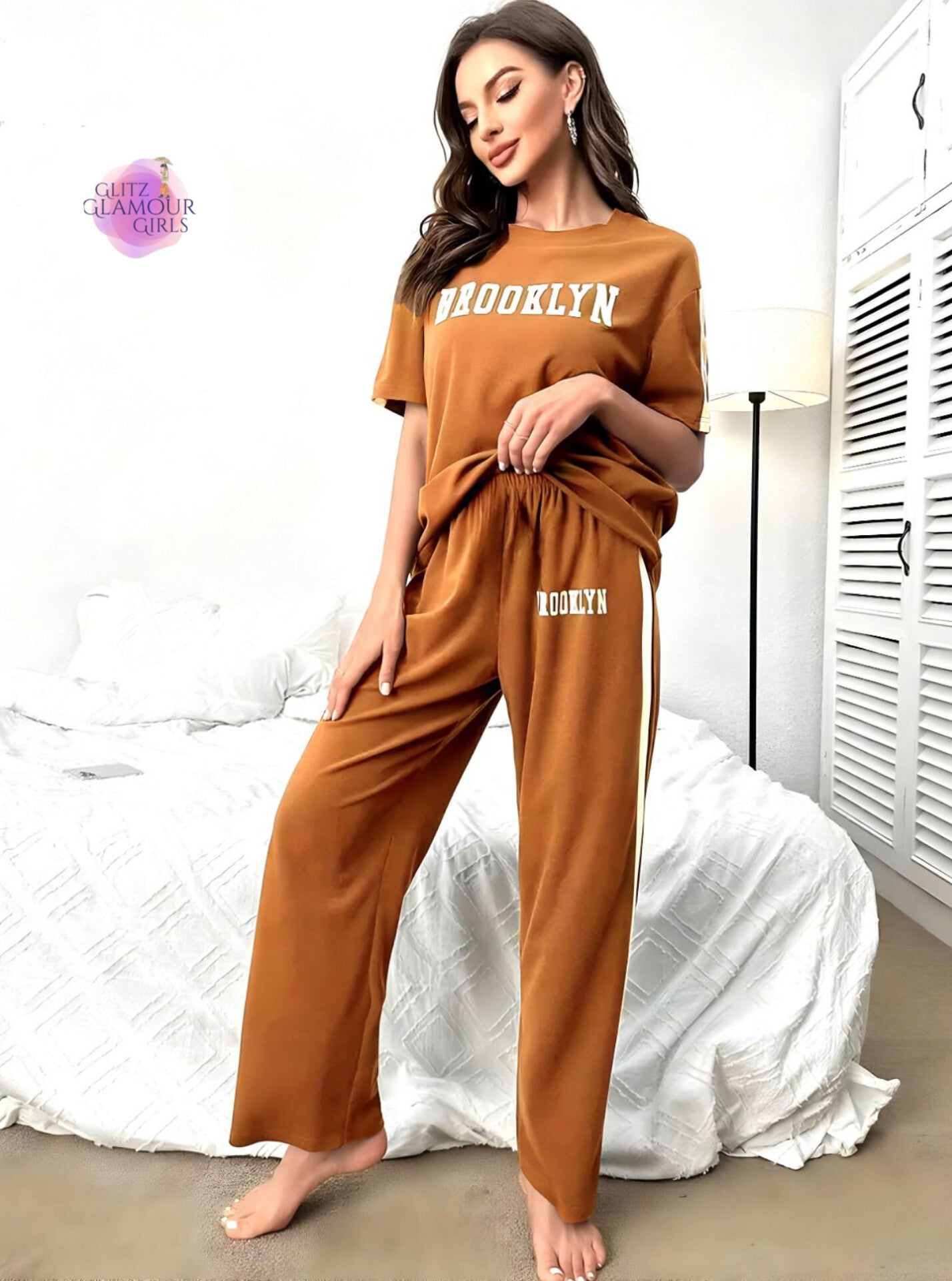 Letter  "Brooklyn" Lounge Set Outfit