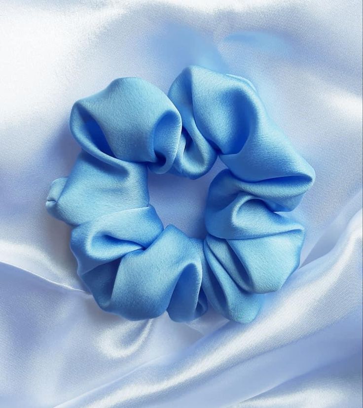 Ice Blue Scrunchie