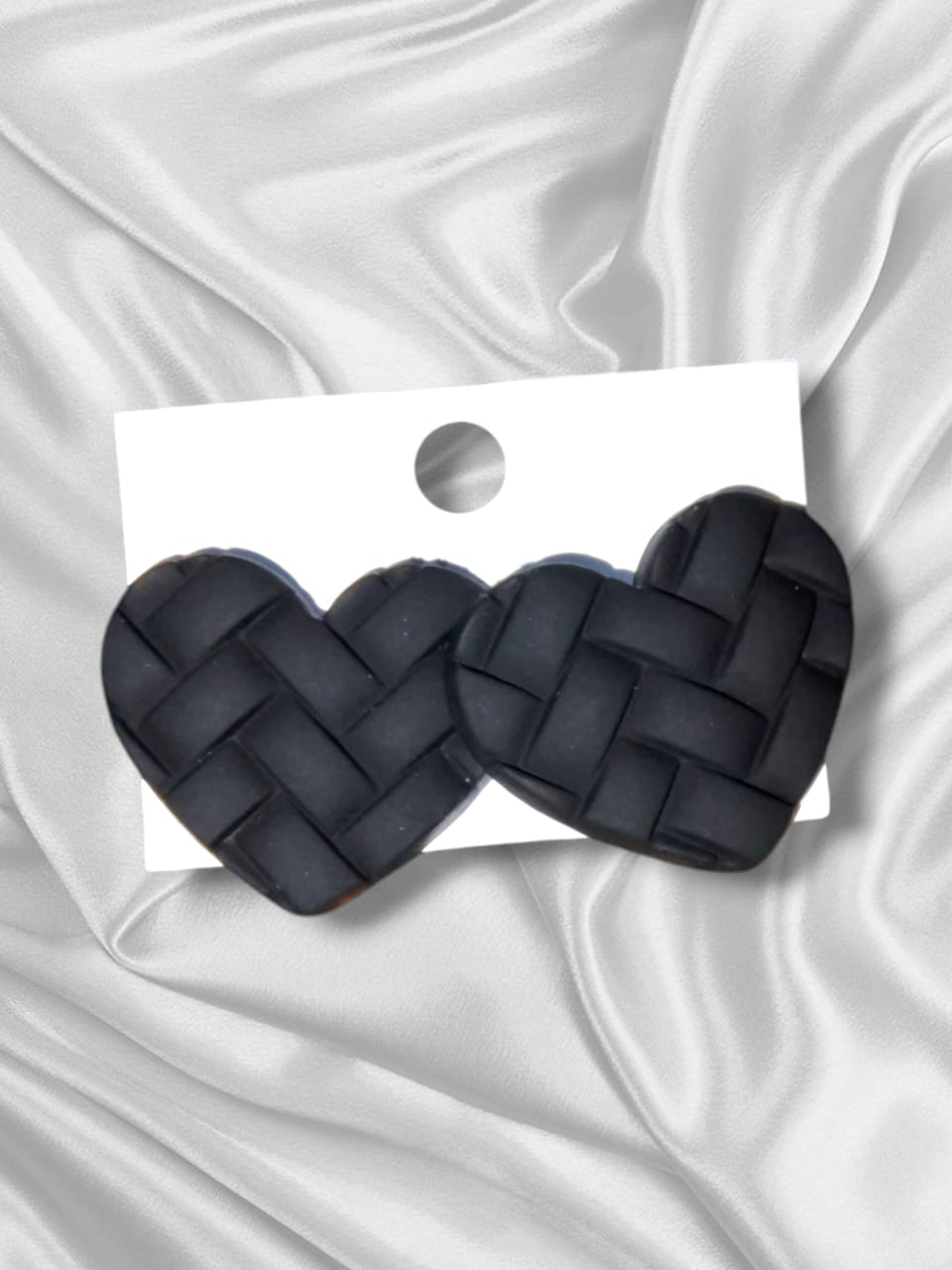 Embossed Heart Earrings