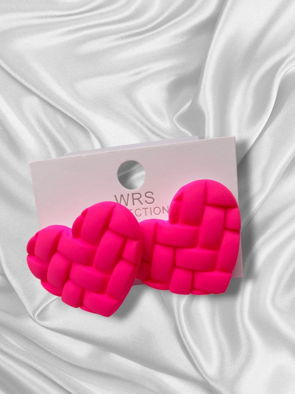 Embossed Heart Earrings